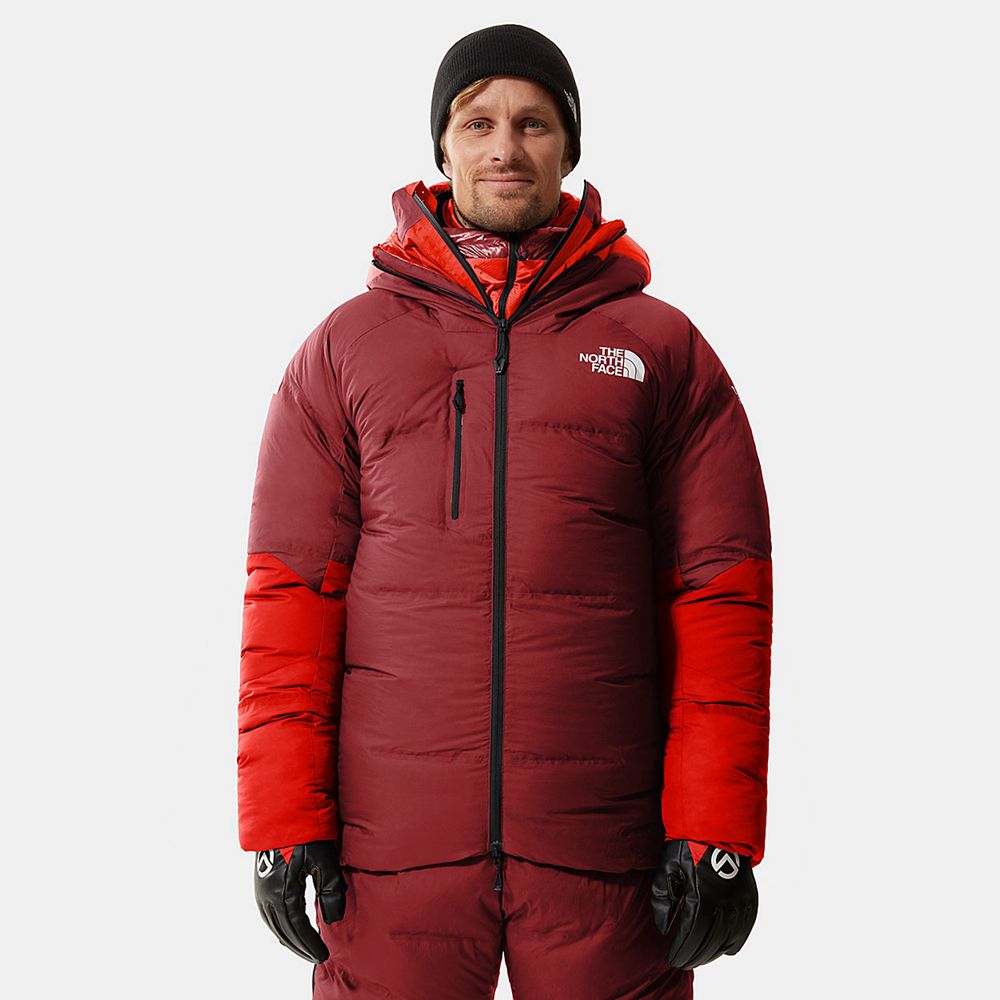 The North Face Parka Mens Australia - The North Face Amk L6 1000-Fill Cloud Red Mountaineering (OMG-